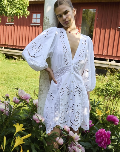 Sissel Edelbo - Mila Short Kjole - Ecru